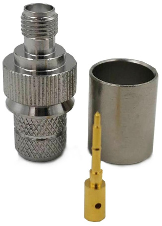 Коннектор коаксиальный RP-SMA female для кабеля 8D-FB/400