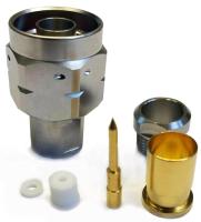 Коаксиальный коннектор III вилка male прижимной под пломбу для кабеля B78