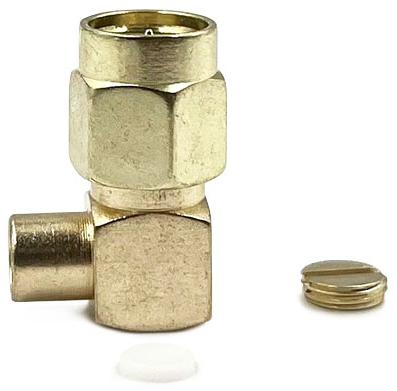 SMA male Light угловой для кабеля RG402/141 SMA male Light угловой для кабеля RG402/141