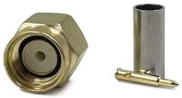 Коаксиальный коннектор SMA male для кабельной группы RG316/RG174 Коаксиальный коннектор SMA male для кабельной группы RG316/RG174
