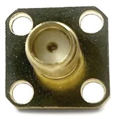 SMA female light квадратный фланец 4 отверстия для кабельной группы RG316 SMA female light квадратный фланец 4 отверстия для кабельной группы RG316