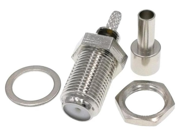 F female для кабеля RG316/RG174