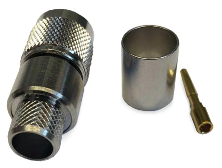 Коннектор RP-TNC male обжимной для кабеля 8D-FB/400/RG213