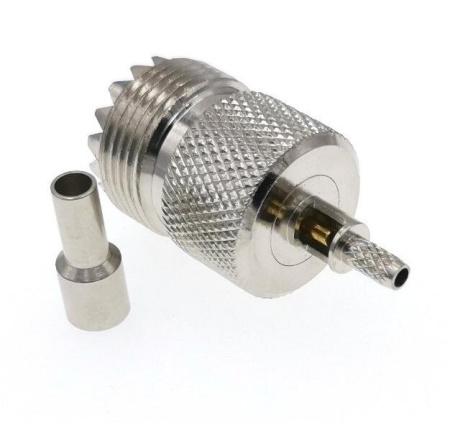 UHF Female для кабеля RG316/RG174