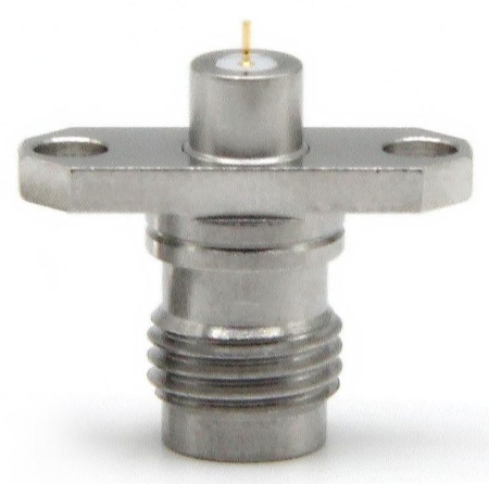 Коннектор фланцевый 2.4mm female под пайку на плату