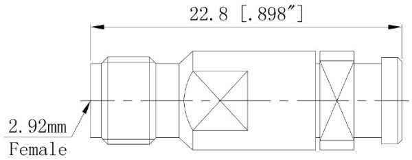 Коннектор коаксиальный 2.92 female для кабеля B31