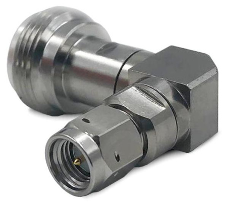 Коаксиальный переход IXв-IIIp угловой, 18 ГГц