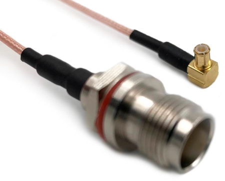Кабельная сборка PT-MCXm_TNCf RG178 0.3м