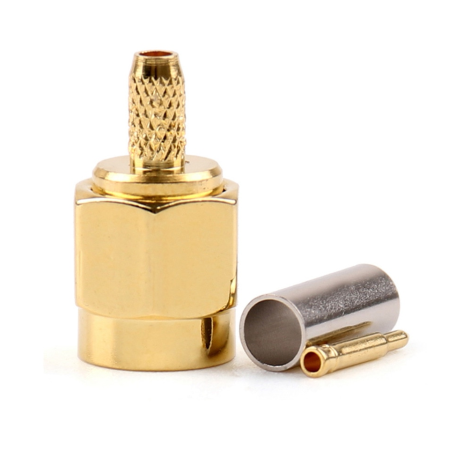 SMA male прямой для кабеля RG316/RG174