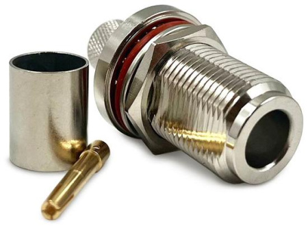 N female Light круглый фланец для кабельной группы 8D-FB/LMR400/LMC400UF