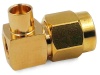 SMA male угловой для кабеля RG402/141