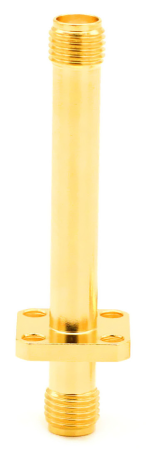 Фланцевый переход коаксиальный  SMA female - SMA female 