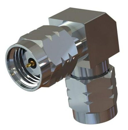Коаксиальный переход 1.85mm male-1.85mm male угловой 