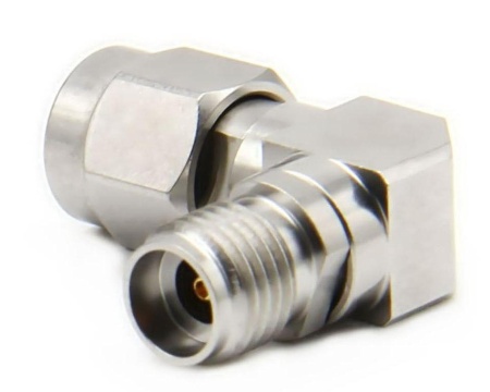 Коаксиальный переход 2.92mm male-2.92mm female угловой