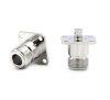 N female прямой фланцевый 4 отверстия для кабеля 141/RG402