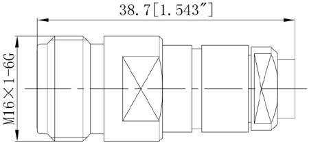 Коннектор коаксиальный N female для кабеля B78