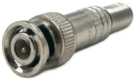 BNC male Light под винт с пружиной для кабеля RG-59\RG-6
