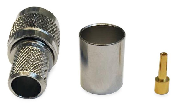 Коаксиальный коннектор RP-TNC male обжимной 8D-FB/400/RG213