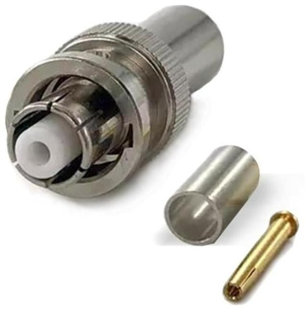 Коаксиальный коннектор SHV (RP BNC) male для кабеля RG58