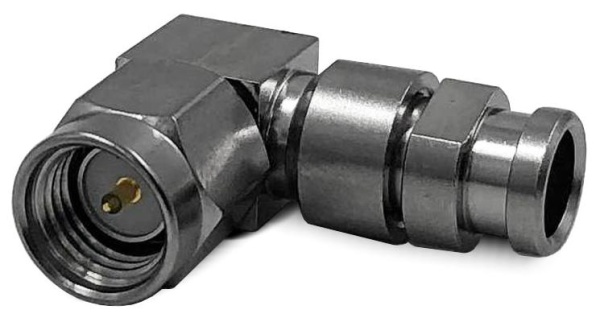 Коаксиальный коннектор SMA male угловой для кабельной группы E40/UFA147A