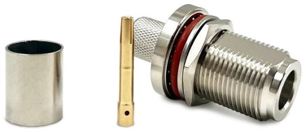 N female Light круглый фланец для кабельной группы 8D-FB/LMR400/LMC400UF