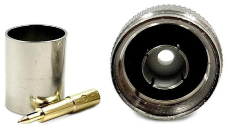 Коннектор коаксиальный N male для кабеля 8D-FB/400/RG213