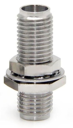 Фланцевый переход коаксиальный 3.5mm female-3.5mm female 