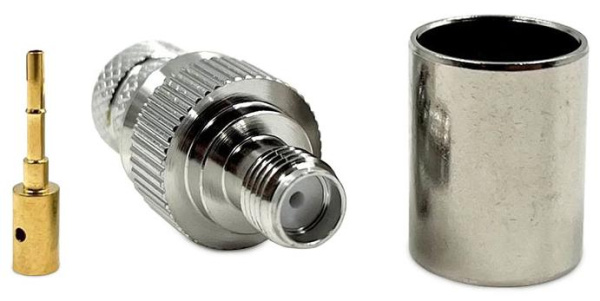 SMA female для кабеля 8D-FB/400