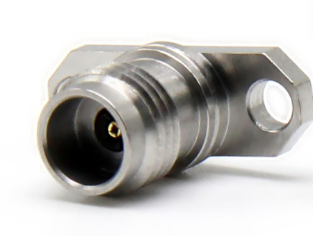 Коннектор 2.4mm female фланцевый под пайку на плату