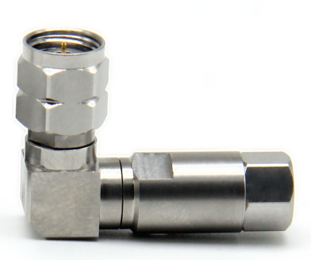 Коаксиальный коннектор угловой 2.4mm male для кабеля B36