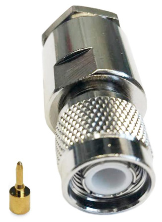 Коаксиальный коннектор TNC male прижимной 8D-FB/400/RG213