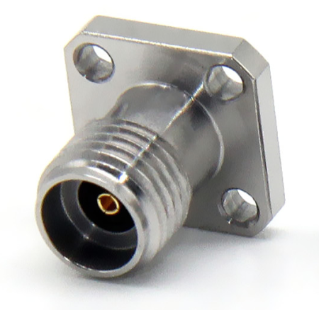 Фланцевый 2.92mm female под пайку на плату 