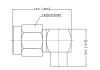 SMA male угловой для кабеля RG402/141