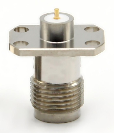 TNC female приборный фланцевый 4 отвертия