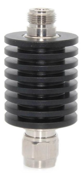 Аттенюатор N male-N female 6 ГГц, 10 дБ, 50 Вт