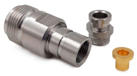 N female прямой для кабеля 141/RG402/C40