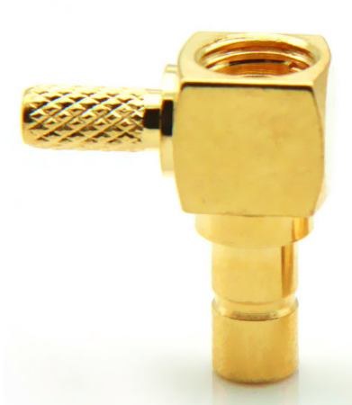 SMB male угловой для кабеля RG316/RG174