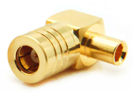 SMB female угловой обжимной для кабеля 086/RG405