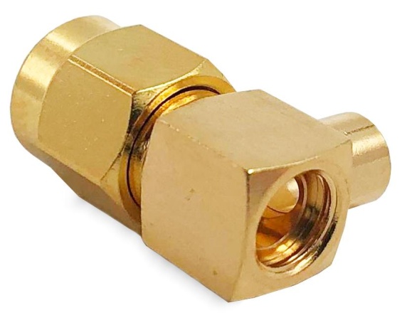 SMA male угловой для кабеля RG402/141