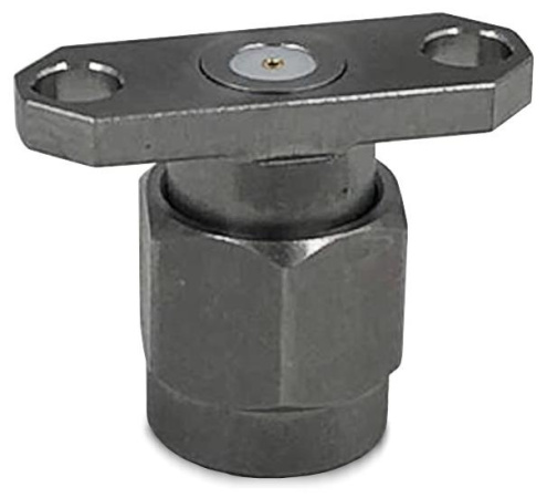 Коаксиальный коннектор SMA male приборный с фланцем 2 отверстия