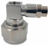 Коннектор коакcиальный угловой N male прижимной под кабель D52