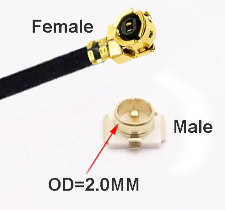 Разъем MHF1 male 