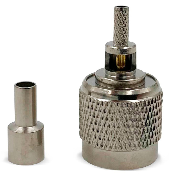 Коаксиальный коннектор TNC male для кабеля RG316/RG174
