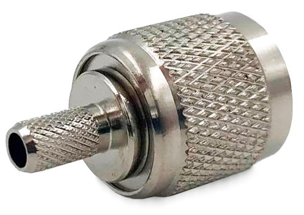 Коннектор коаксиальный RP-TNC male для кабеля 3D-FB/195/RG58