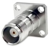 TNC female квадратный фланец 4 отверстия Profi для кабельной группы 086/RG405/C26 TNC female квадратный фланец 4 отверстия Profi для кабельной группы 086/RG405/C26