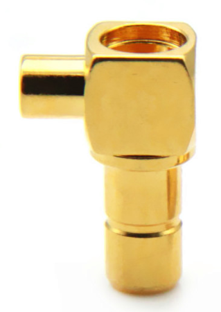 SMB male угловой обжимной для кабеля 086/RG405