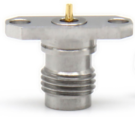 Коннектор 2.4mm female фланцевый под пайку на плату