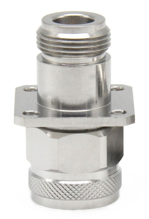 Коаксиальный переход N male-N female фланцевый 18 ГГц