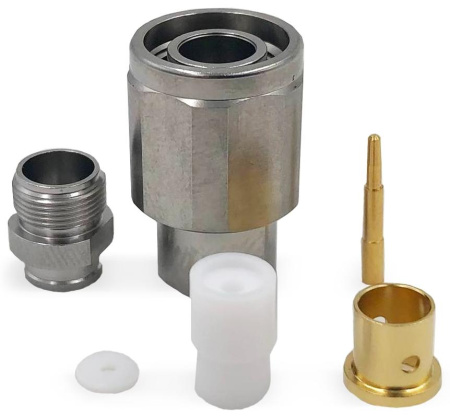 TNC male прямой для кабеля E54 нержавеющая сталь