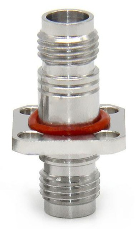 Коаксиальный переход 1.85mm female-1.85mm female фланцевый